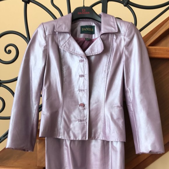 Vintage 1990's Danier Metallic Leather Jacket - Picture 1 of 1